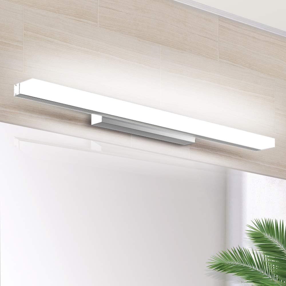 LED Mirror Light Bathroom Makeup Front Lighting Mirror Headlight Energy-Saving Wall Lamp 8W|40CM|IP44|6000K|700LM|Stainless Steel Base for Bathroom Mirror Cabinet Picture Wall Vanity [Energy Class A+]
