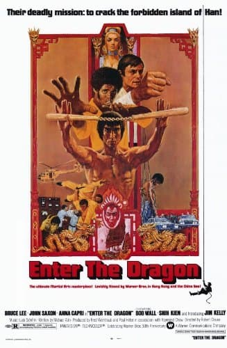 Sweetums Signatures Enter The Dragon Poster Movie 16x25 inches(40cmx63cm) Bruce Lee John Saxon Jim Kelly Ahna Capri Premium Poster Print Frameless Gift