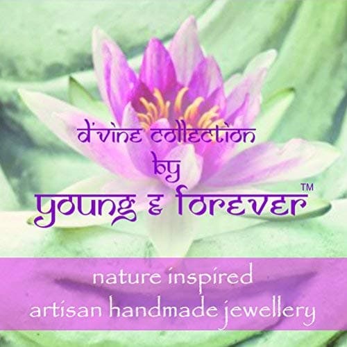 Young & Forever Valentine Gift D'Vine Set of 2 Yoga & Meditation OM Charm Bracelet Buddha Crystal Bracelet for Women Black Bracelet for Men Beaded Bracelet