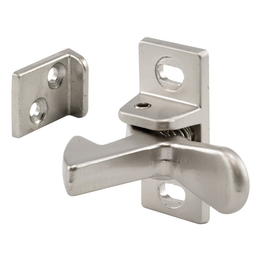 Prime-Line U 10882 Cabinet Door Elbow Catch, Cast Aluminum, Satin Nickel (Single Pack)