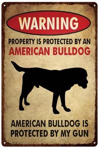 QKIODS Warning Rottweiler Vintage Aluminum Metal Sign Retro For Toilet Restroom Home 8x12 Inches
