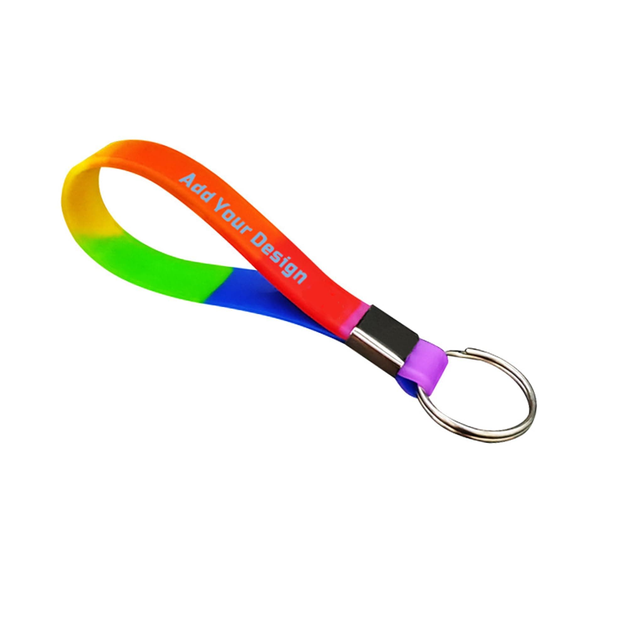 50 Personalized Silicone Keychains for Backpack Key Cellphone, Custom Silicone Keyrings CustomText/Icon for Adults