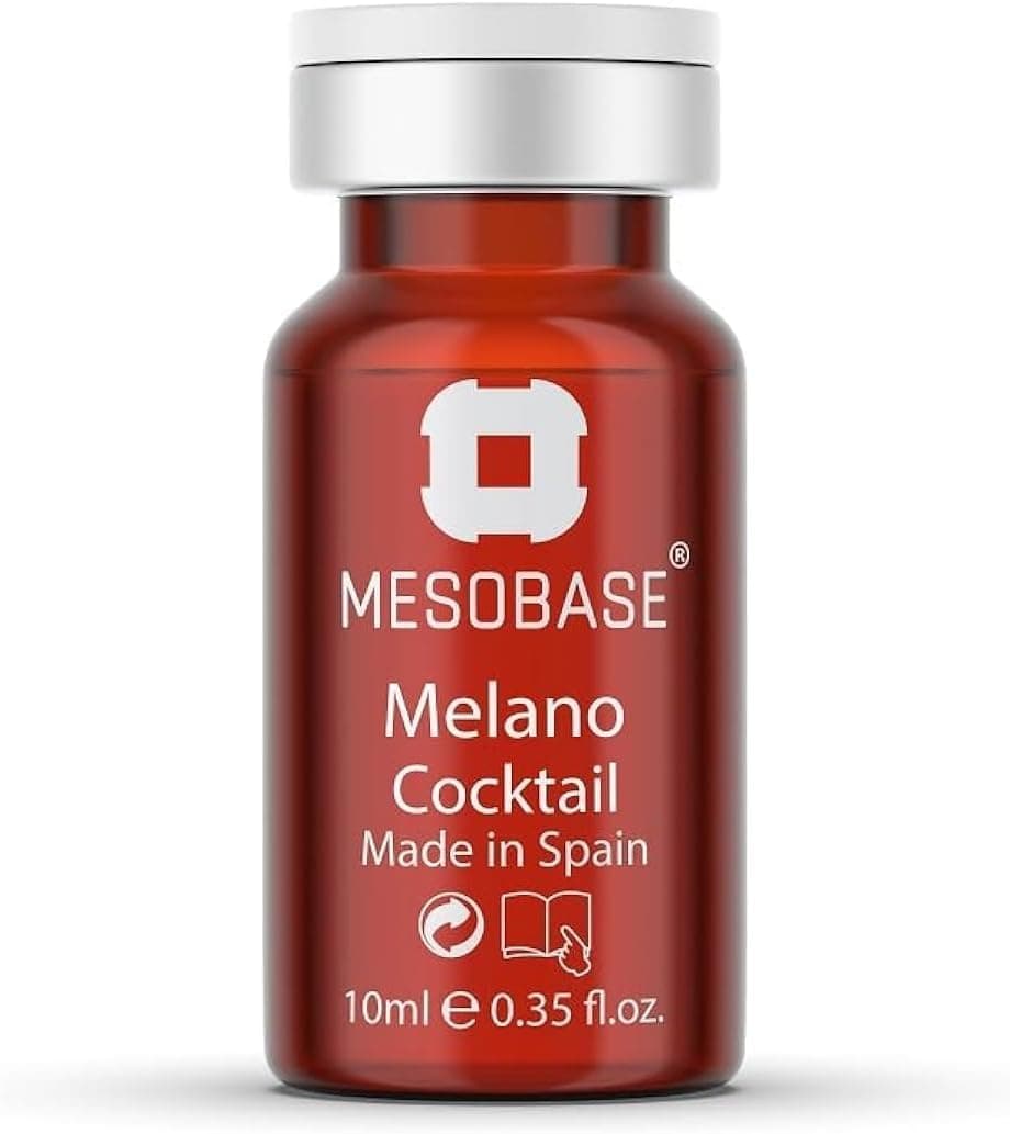 Mesotherapy Melano Cocktail, spanish mesobase,Professional mesotherapy Anti wrinkle,anti-aging,Pimple effects,Pigmentation effects, renew your skin cells improve of photodamaged skin(1 pack 10 ml)