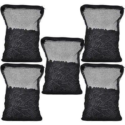 5 Bags Total 5 LBS Activated Carbon Aquarium Pond Canister Filter w/ Mesh Bags