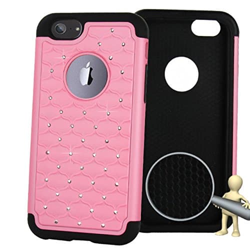iPhone 6 Plus Case, AUMIAU Luxury Hybrid Gel Rhinestone Bling Armor Defender Case for Apple iPhone 6 Plus (5.5")