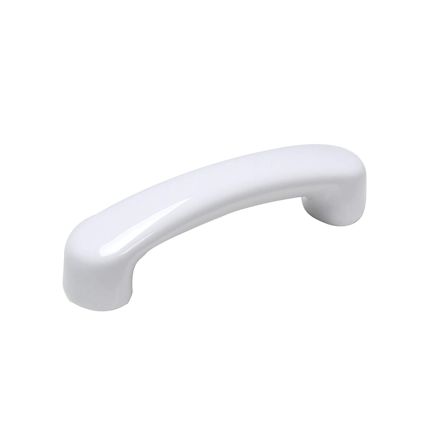 Txinmin White Ceramics Cabinet Pulls 3" (76mm) Hole Centers Cabinet Drawer Handles Pulls Set of 4 Bow Shaped, Small