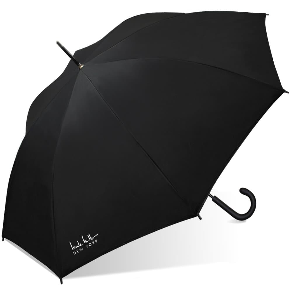 Nicole Miller Fashion Stick Umbrella-480nm-lime, Black/Lime, One Size