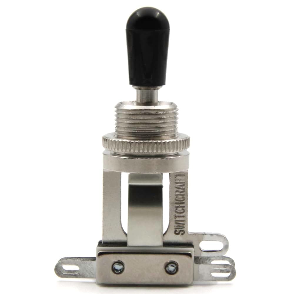 Switchcraft Short-Frame Toggle Switch w/Black Switch Tip