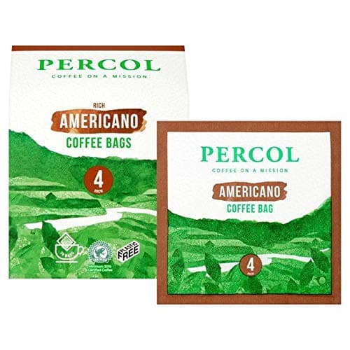 PERCOLRainforest Alliance All Day Americano Coffee Bags - 80g (0.17 lbs)