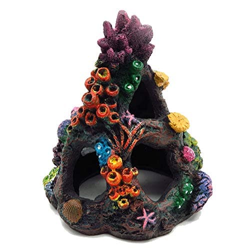 Tutuziyyy Aquarium Volcanic Coral Stone Aquarium Landscape Decoration Painted Coral Reef Ornament