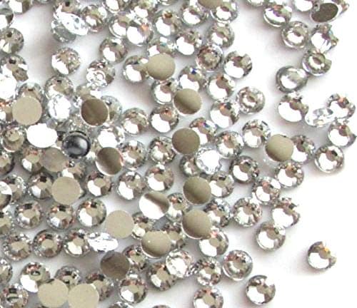 Blovess Yueton 1440pcs 3mm(12ss) DIY Crystal Round Flatback Rhinestone Nail Art Cellphone Case Decoration(Clear)