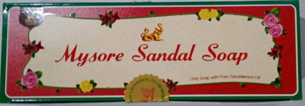 Mysore 3 X Sandal Soap Sandalwood Oil, 100% Vegan 150G X 3 = 450G