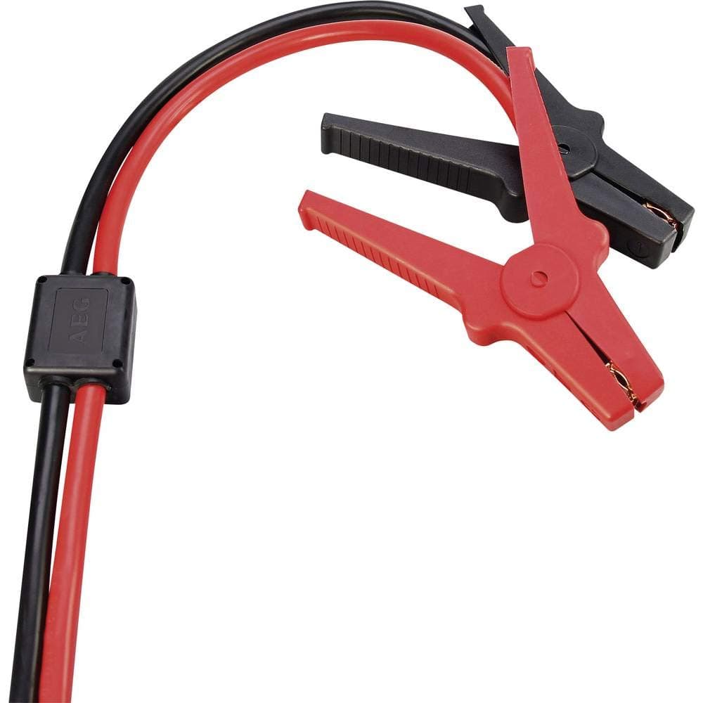 AEG Automotive 97216 Safety jumper cable SP 25 with voltage peak protection, storage pouch, DIN 72553
