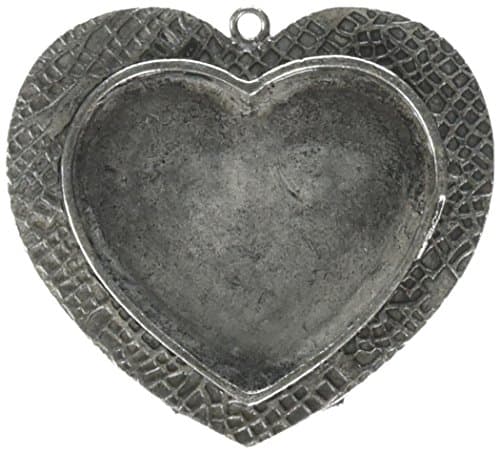 Ranger SLK ICE Resin Antique Silver, Heart, Large