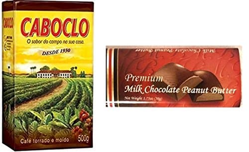 Caboclo Coffee 500g + Premium Milk Chocolate Peanut Butter 50g