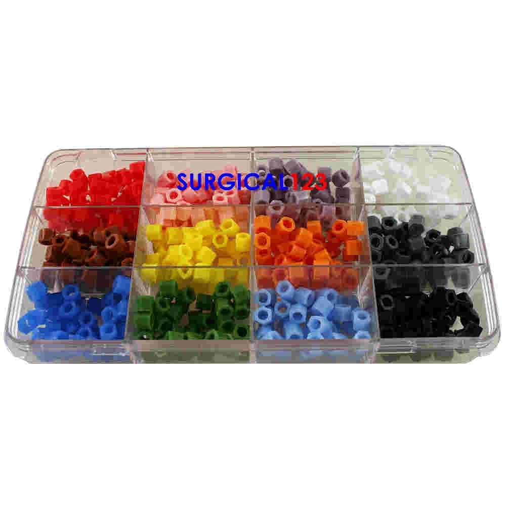 Kit of 240pcs Silicone Color Bands for Instruments Identification Autoclavable 450F |