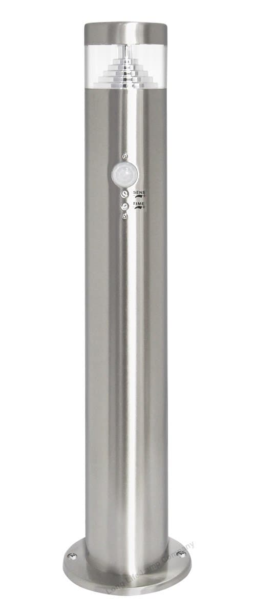 Motion Sensor LED Bollard Garden Lamp Post Stainless Steel Outdoor PIR Ground Light Cool White ZLC072