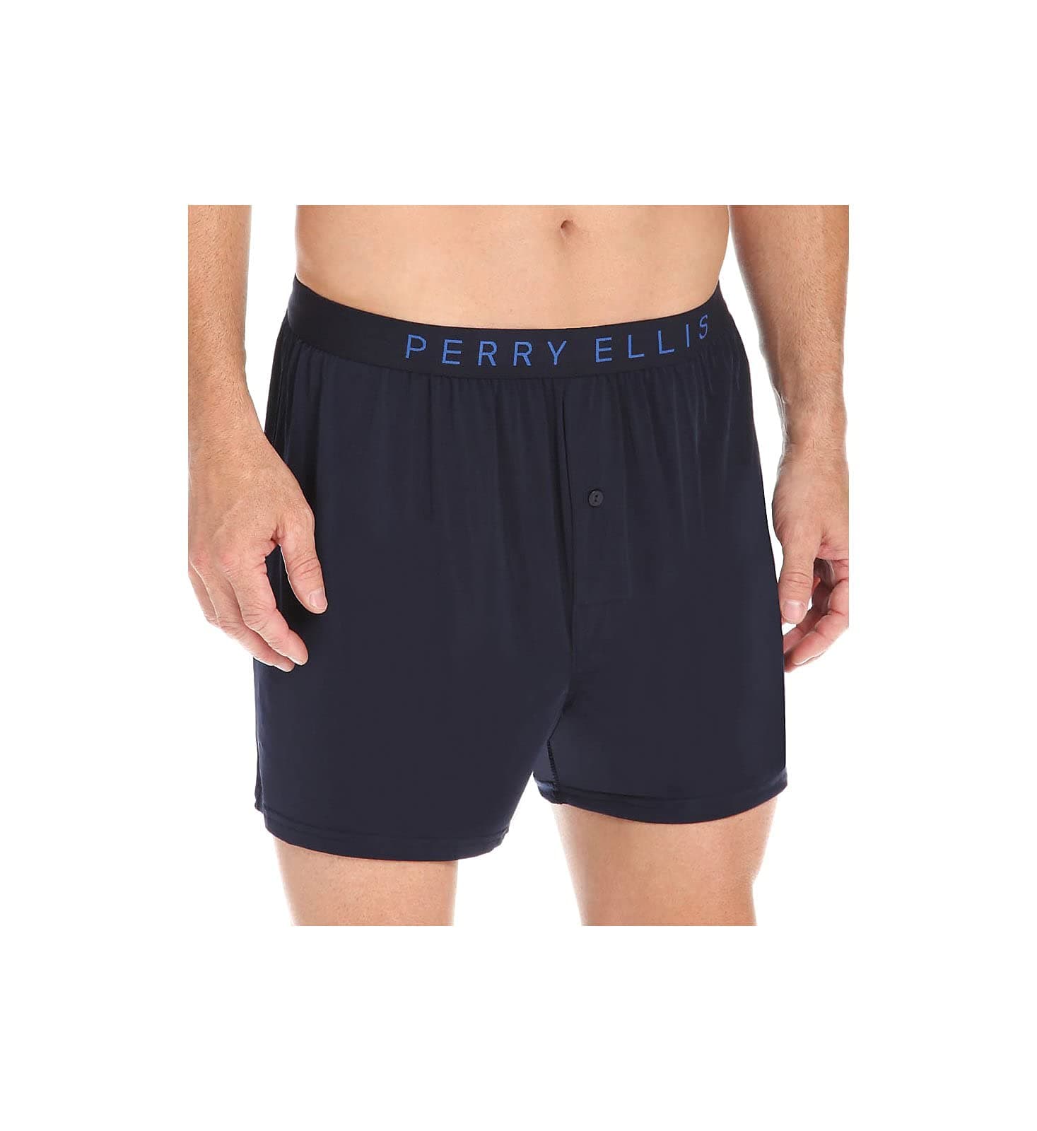 Perry Ellis Men's Luxe Solid Boxer Shorts