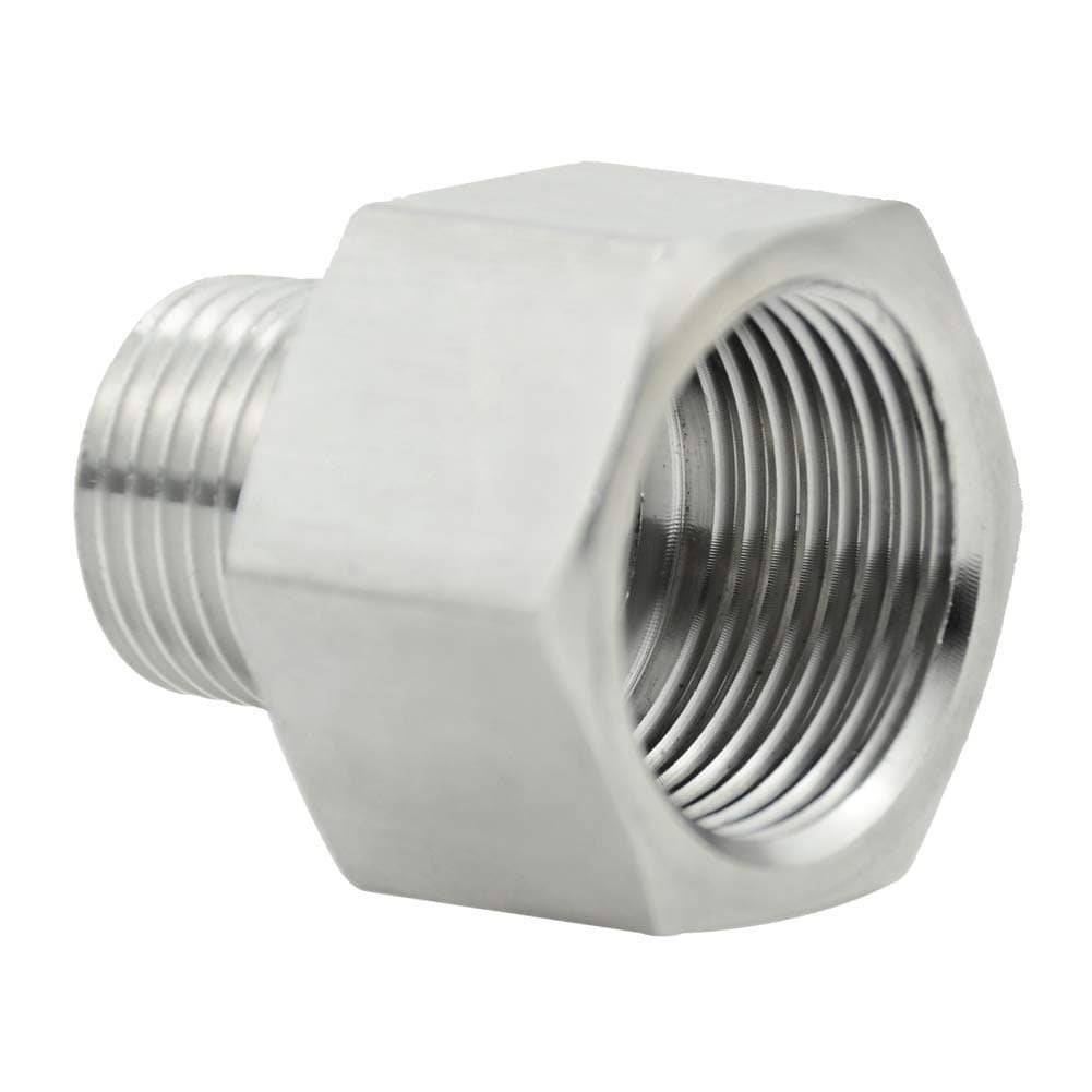 Beduan Stainless Steel Garden Hose Adapter - 3/4" GHT Female to NPT Male Connector