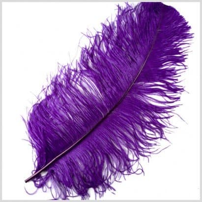 1 Pc Large Ostrich Feather Plume 23"-28" Purple