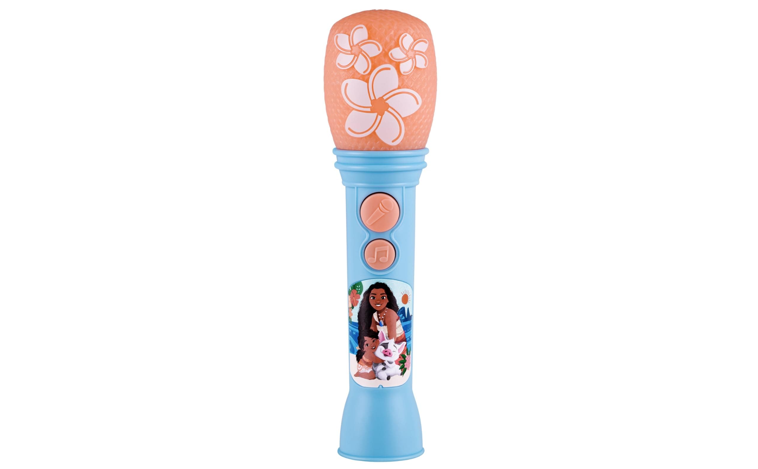 ekids Disney Princess Moana Toy Microphone for Kids, Musical Toy for Girls with Built-in Music, Kids Microphone Designed For Fans of Moana Toys for Girls