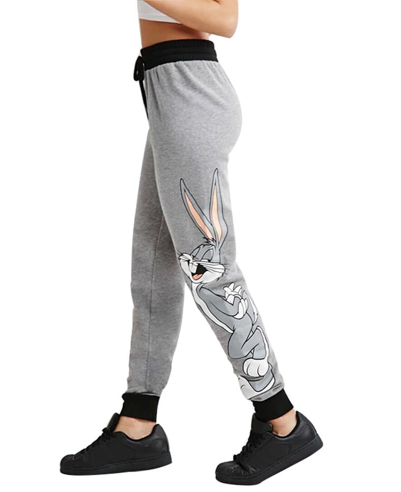 FV RELAYWomen's Cartoon Bunny Print Casual Joggers Yoga Running Pants