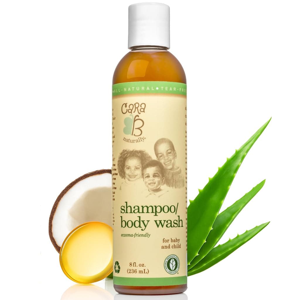 Tear-Free Baby Shampoo & Body Wash for Textured Hair & Melanin-Rich Sensitive Skin, Hydrating Cleanser for Curls, Black & Brown Babies, African American Toddlers, Children & Kids of Color, 8 oz