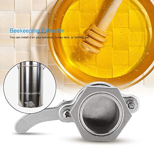 Stainless Steel Honey Gate Valve Honey Extractor Honey Tap Beekeeping Bottling Tool, Honey Extractor