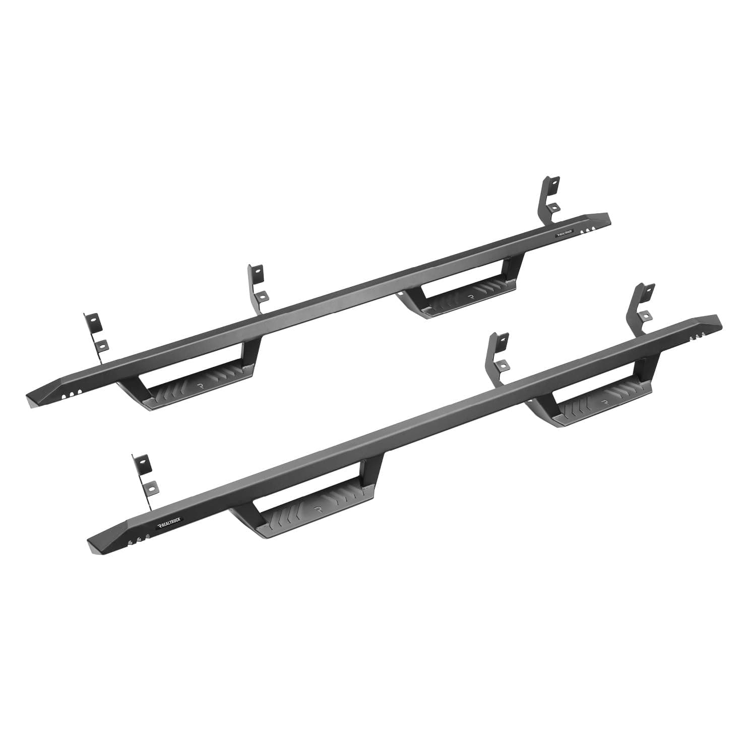 RealTruck EpYx Steps for Ford F-150/F-250/F-350 | Cab Length, Steel, Textured Black | EXF15CC-TX | Fits 2015-2024 Ford F-150, 2022-2023 Lightning, 2018-2023 Raptor, 2017-2023 F250/F350/F450 SuperCrew