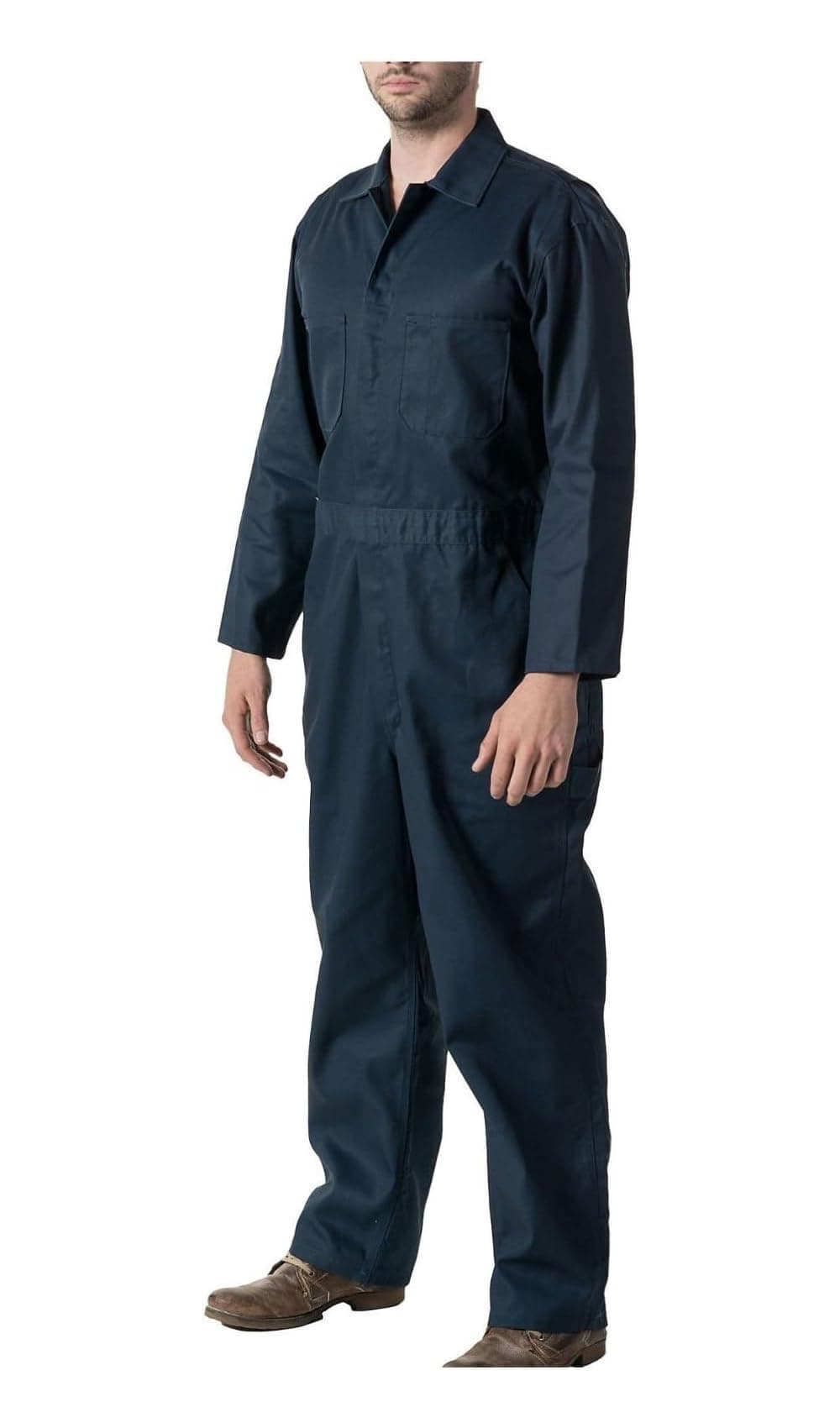 Mens C2 Dark Navy Work Overall - Protective Coverall Workwear Boiler Suit for Mechanics Workshop Warehouse College Student Garages DIY