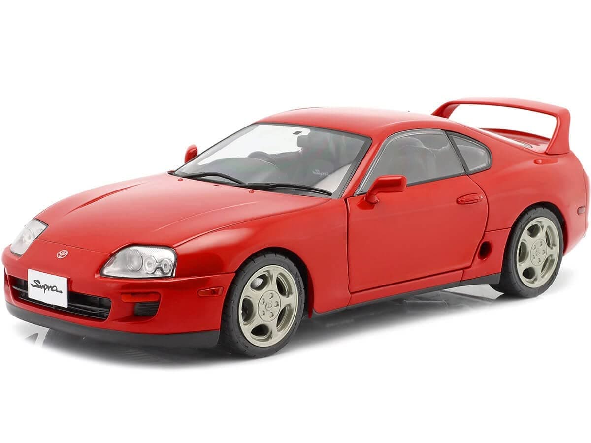 S1807601 1:18 1993 Toyota Supra Mk.4 (A80) -Renaissance Red Collectible Miniature car for unisex-adult
