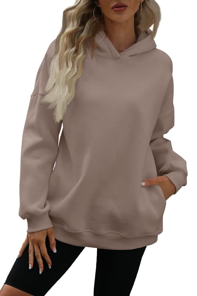 EFAN Women's Oversized Hoodies Fleece Hooded Sweatshirts Casual Long Sleeve Pullover Loose Lightweight Fall Clothes
