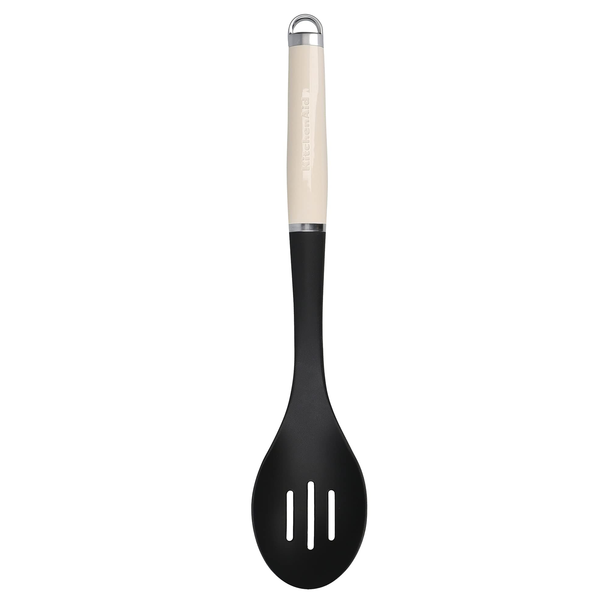 KitchenAid Nylon Slotted Spoon - Almond Cream