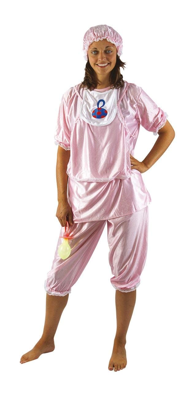 P 'tit clown 89112 Baby Costume Adult – One Size – Pink