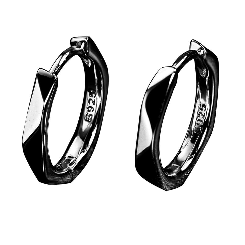 Hoop Earrings 925 Sterling Silver Earrings for Men Women Hypoallergenic Earrings