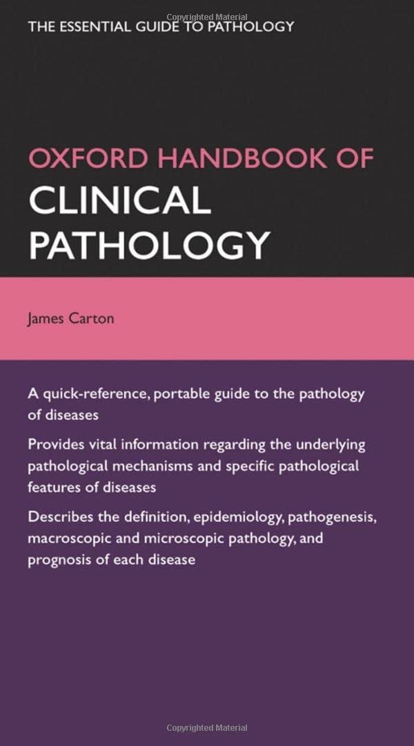 Oxford Handbook of Clinical Pathology (Flexicover)