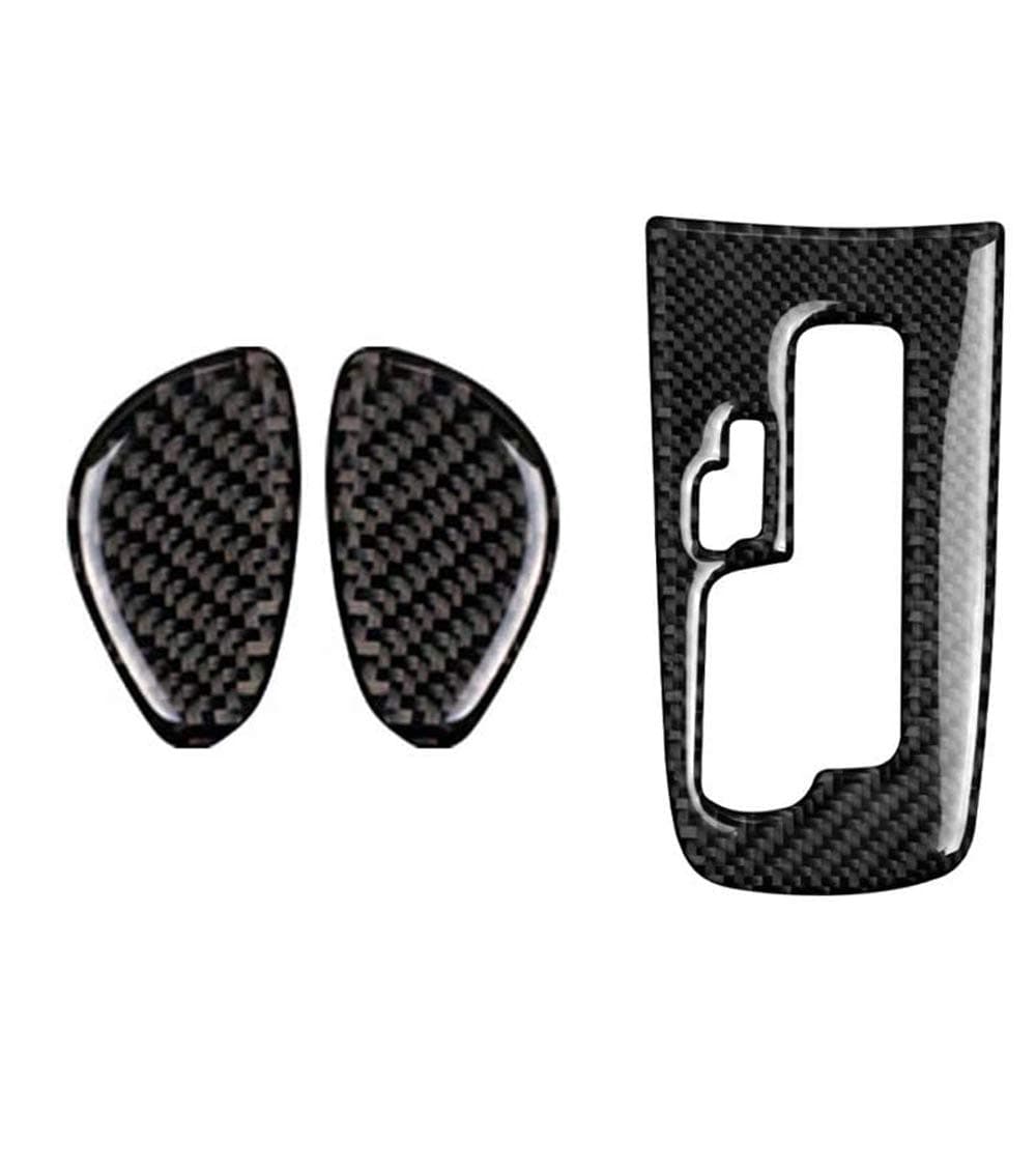 GZXinWei Car Center Control Gear Shift Panel Carbon Fiber Cover Trim 3D Sticker