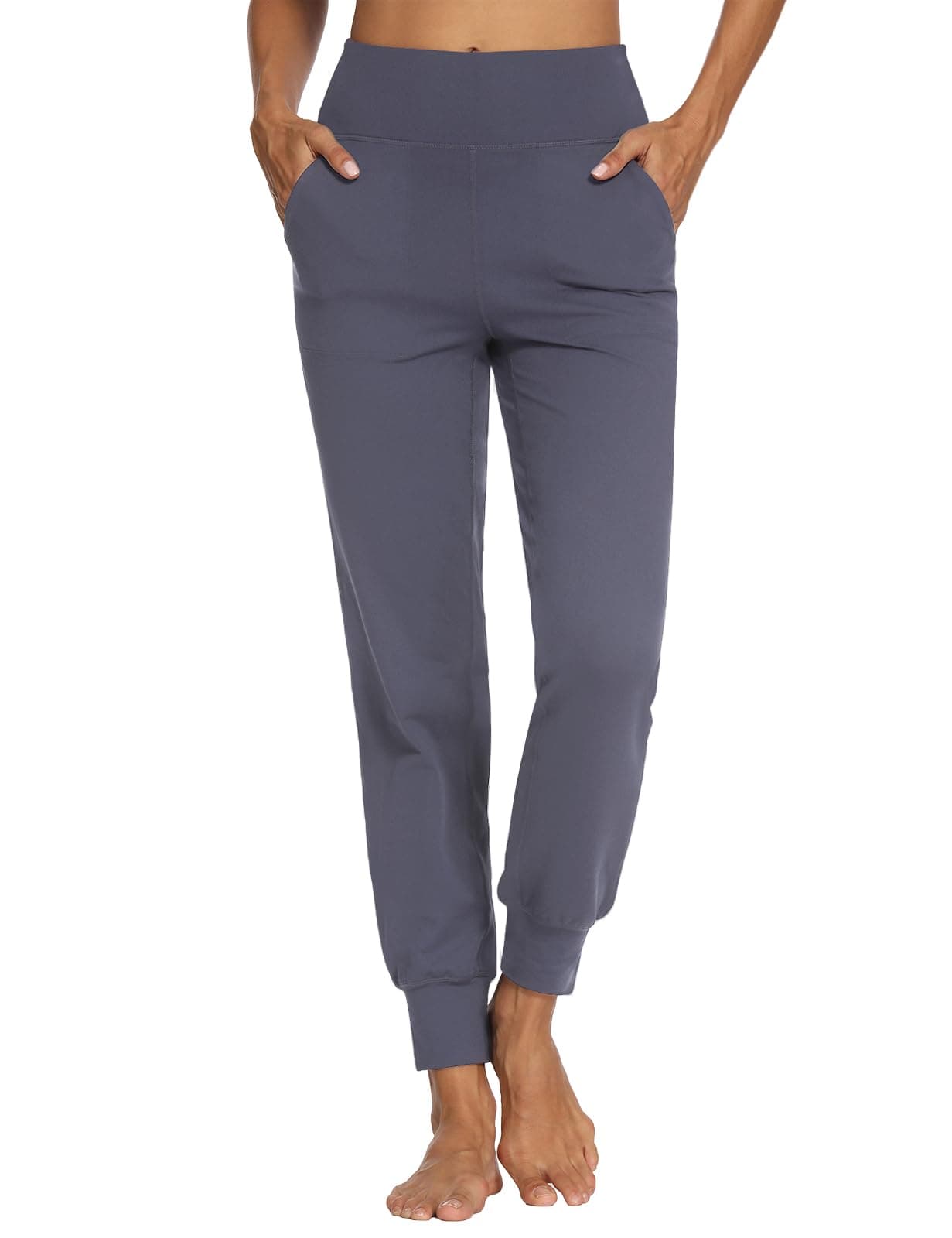 – Buttery Soft Women's Joggers Capris with 4 Pockets Active Sweatpants High Waist Workout Yoga Lounge Pant