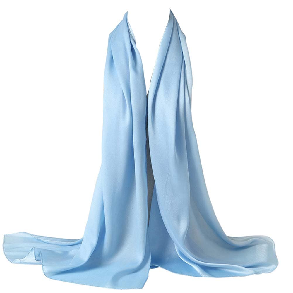 Bellonesc Silk Scarf 100% silk Long Lightweight Sunscreen Shawls for Women