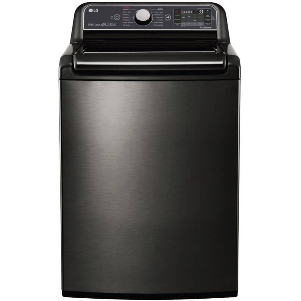 LG WT7600HKA 5.2 Cu. Ft. Black Stainless High Efficiency Top Load Washer