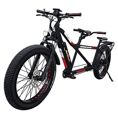 Addmotor MOTAN Adults Electric Bicycles for Women Men 750W 26 Inch Fat Tires Tandem Bikes with Removable Large Capacity Lithium-Ion Battery 48V 14.5Ah M-250 Two-Seater Electric Bikes (Carbon Black)