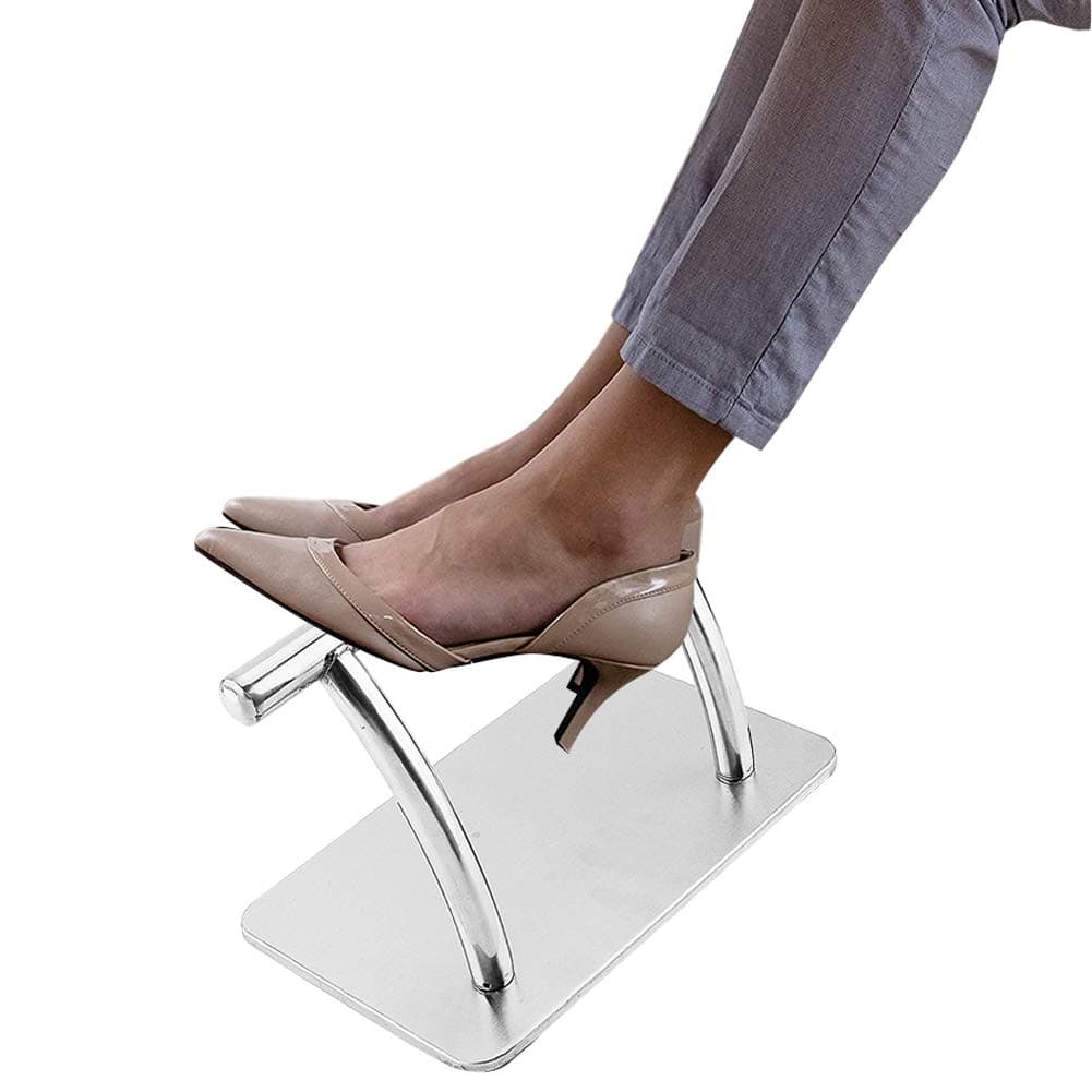 Greensen Stainless Steel Salon Footrest, Professional Foot Rest Barber Salon, Non-slip Beauty Salon Footrest, Salon Foot Rest Bar for Barber Hairdressing Beauty Spa Nail Massage Salon Chairs