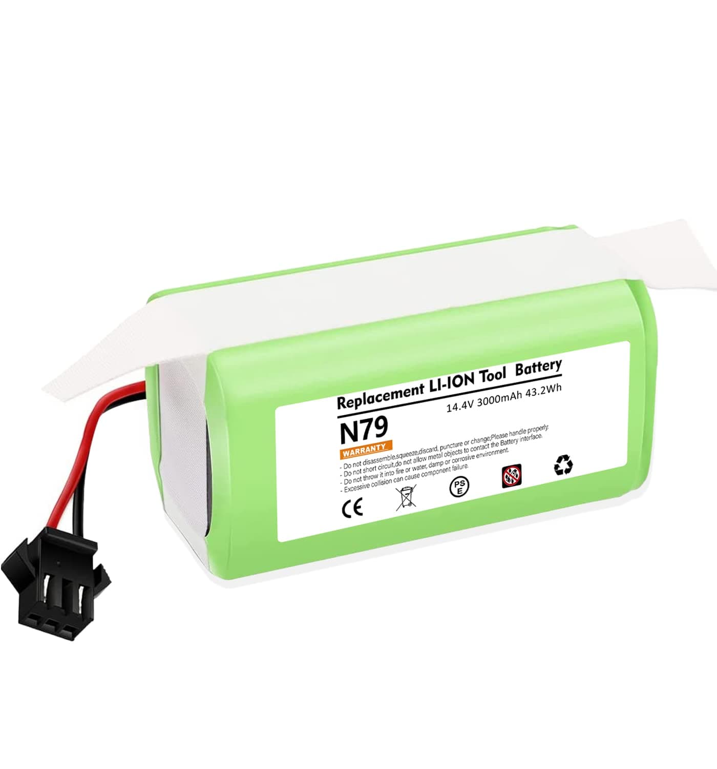 Bonadget 3000mAh 14.4V Eufy Battery Replacement Compatible with Ecovacs Deebot N79S Deebot N79 Deebot DN622.11/DN622 and Eufy RoboVac 11S, 11,11S MAX, 30, 30C, 35C, 25C, 15C, 15T, Eufy G30 Battery