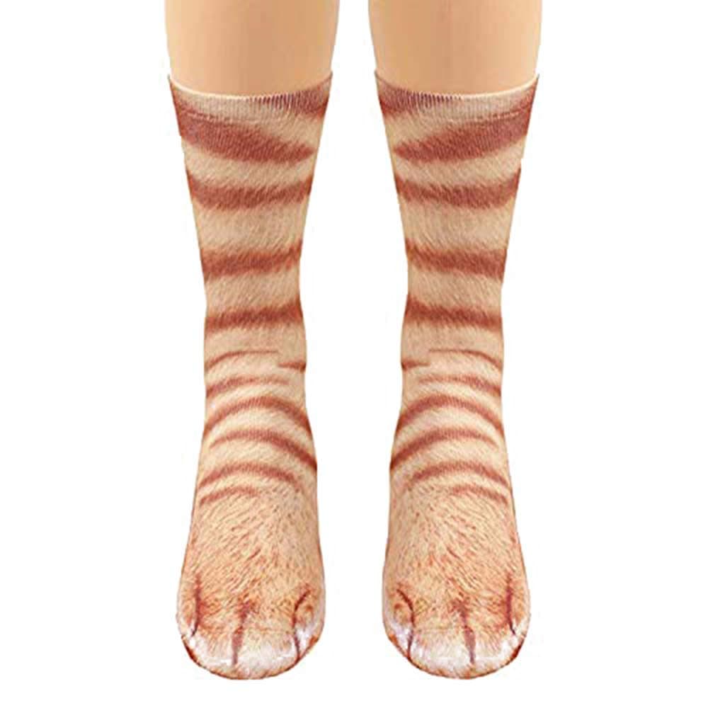 FreeNFondFunny Animal Paw Socks Gag Gifts for White Elephant Gift Exchange