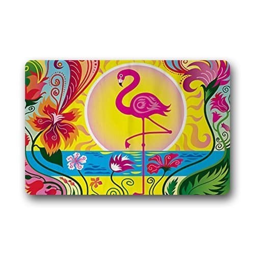 New Hot Wind Novelty Design Custom Flamingo Indoor/Outdoor Doormat Machine-washable Floor/Bath Decor Mats Rug