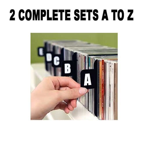 DVD DIVIDERS (Section Separators CD Dividers/DVD Dividers/Bin Cards/Separators) 2 Sets by Jumbl