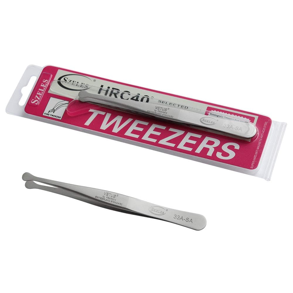 Vetus Tweezer Non-magnetic Stainless Steel Round Tip 33A-SA