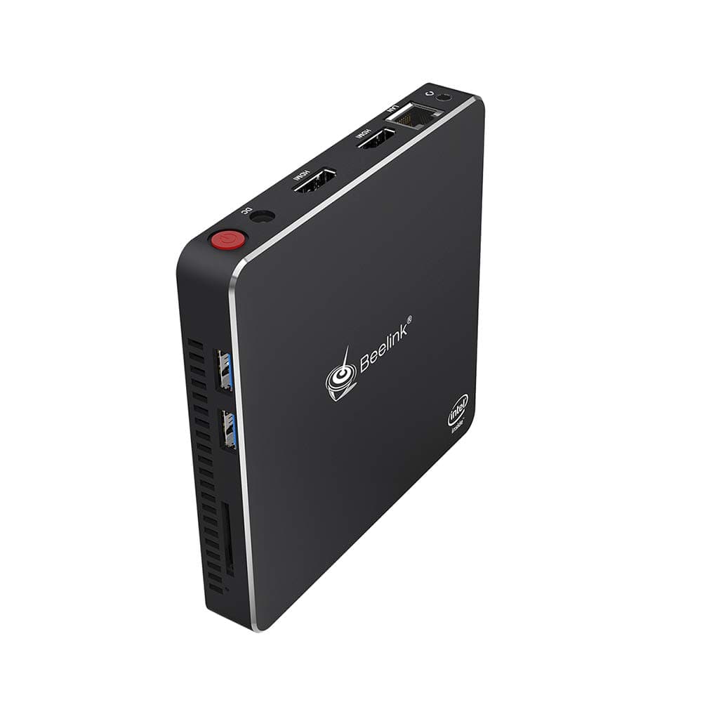 Beelink Mini PC T34,Windows 10(64 bit) Computer desktop Intel Celeron N3450 RAM 6GB/128GB Support Dual System(Windows Ubuntu)/ SSD mSATA/Dual WiFi/BT 4.0