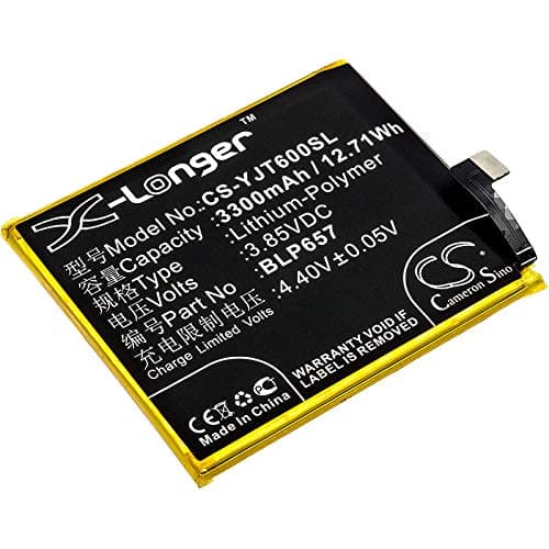 AXYD Replacement Compatible with Battery OnePlus BLP657 6, 6 Dual SIM, 6 Dual SIM Global, 6 Dual SIM Global TD-, 6 Dual SIM TD-, A6000, A6003