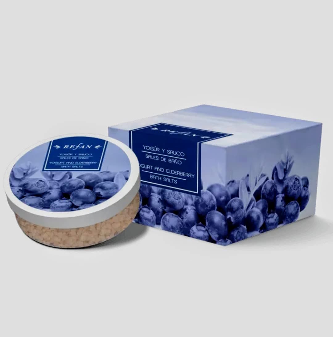 Refan YOGURT and ELDERBERRY Bath Salt 8.82 OZ / 250 G
